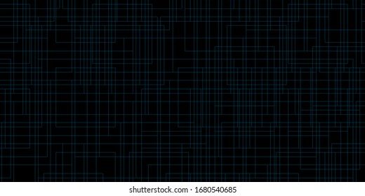 Abstract Bright Grid Blue Background. Elegant Illustration On Black Vector Background.