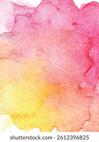 Abstract Bright Hand Paint Colorful Watercolor Background. Artistic creative work