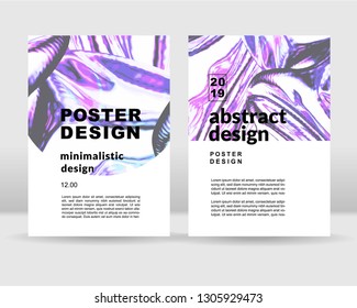 The abstract bright holographic background. It can be used for posters, cards, flyers, brochures, magazines and any kind of cover. EPS 10
