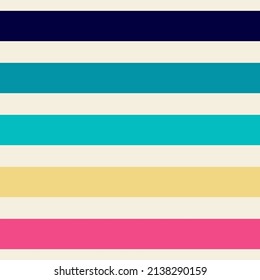 Resumen de patrón horizontal brillante a rayas sin soldadura. Fondo colorido. Papel envuelto. Patrón para el diseño de interiores y tejidos