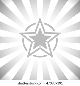 Abstract bright illustration with star