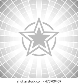 Abstract bright illustration with star