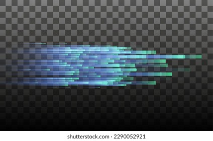 Abstract bright light streaks. Concept speed lines. Graphic concept for your design