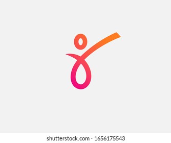 Texto del logo lineal brillante abstracto en el diseño de su empresa