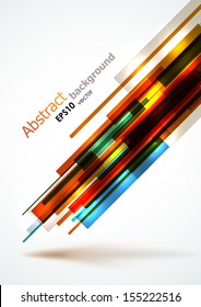 Abstract bright lines background. EPS10 vector, dynamic composition.