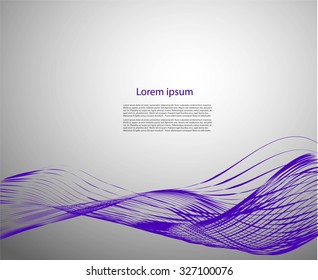 Abstract bright lines on gray background