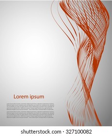 Abstract bright lines on gray background