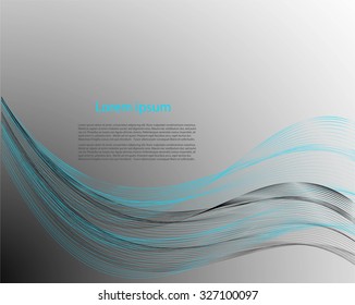 Abstract bright lines on gray background