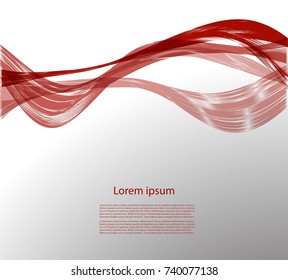 Abstract bright lines on gray background with text