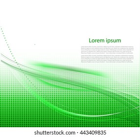 Abstract bright lines with text