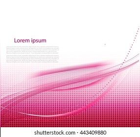 Abstract bright lines with text