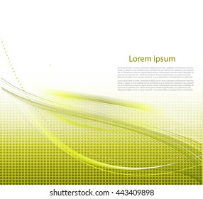 Abstract bright lines with text