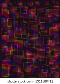 Abstract  bright modern background design. Multicolor geometric illustration. Composition of colorful squares and lines for design project. Vector illustration EPS10 editable. 