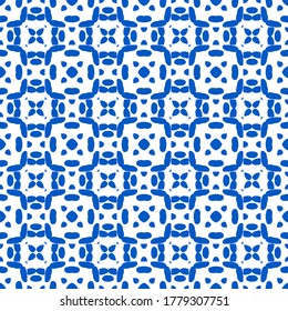 Abstract bright modern geometric seamless pattern. Art deco geo background. Popular tile infinity backdrop. Vector illustration. 
