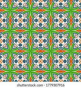 Resumen de un patrón moderno geométrico sin costuras brillante. Marco Art Decó. Popular fondo infinito de azulejos. Ilustración vectorial. 