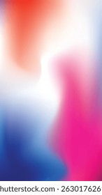 Abstract bright modern gradient background with blue pink orange colors. Holographic colorful abstract Blob gradient mesh phone wallpaper