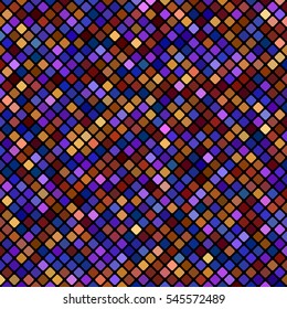 Abstract bright mosaic pattern of squares with rounded corners