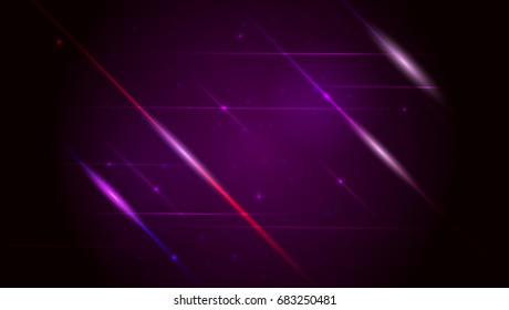 Abstract bright motion background with blurred light rays and lens flare. Dynamic digital, technology backdrop for breaking news or cover. Vector illustration.