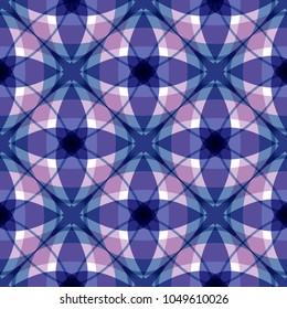 Abstract bright, motley pattern with blue and pink colors for textile. Seamless geometric pattern. Vector illustration.