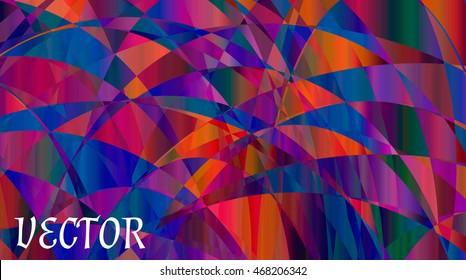 Abstract Bright Multicolor Background. Vector Illustration for design. Geometrical shapes with grunge background. Poster for circus, festivals, show, party, carnival, attraction. Festive Christmas bg.