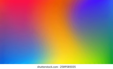 Abstract bright multicolor gradient background, transition,  bright rainbow colors , Easy editable soft color. Vector illustration