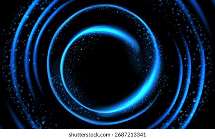 Escena de fondo de neón brillante Abstractas con rayos, focos, fondo multicolor.