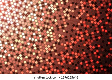 Abstract bright neon background. Technology hexagon illustration.