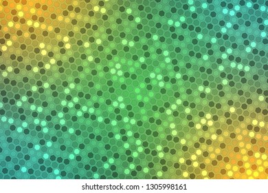 Abstract bright neon background. Technology hexagon illustration.