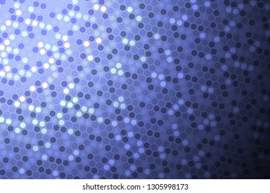 Abstract bright neon background. Technology hexagon illustration.