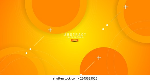 Abstract bright orange gradient illustration background with 3d look and simple pattern. cool design.Eps10 vector