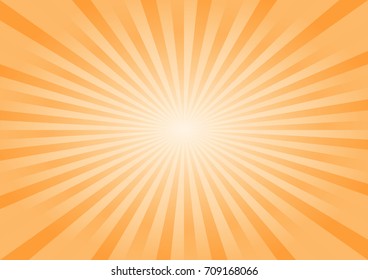 Abstract bright Orange Yellow rays background. Vector EPS 10, cmyk