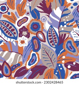 Resumen de patrón brillante. Diseño floral sin fisuras