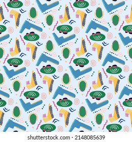 Abstract bright pattern. Trendy, modern pattern design for textile, fabric, wallpaper.