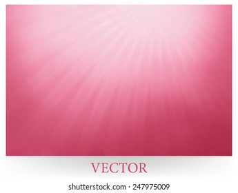 Abstract Bright Pink Background Vector With Cloudy White Starburst Or Sunburst Design In Thin Lines, Radial Striped Design, Rays Of Sunshine From Heaven