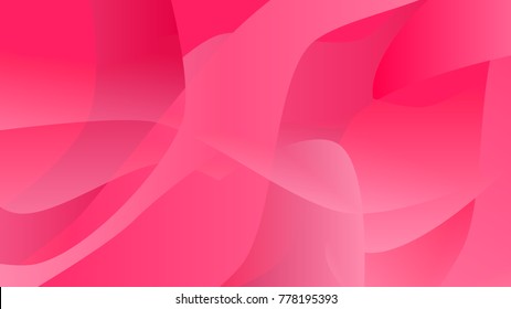 Abstract Bright Pink And Cherry Color Modern Technology Background. Light Color Gradient Rounded Wavy Shapes Texture For Software Design, Web, Apps Wallpaper