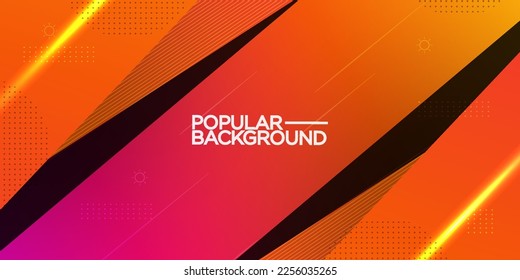 Abstract bright pink orange background with combination overlap layers design background.Eps10 vector