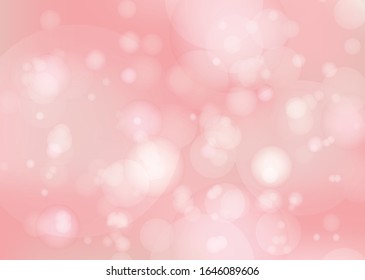 Antecedentes de cielo rosa brillante abstracto con burbujas de luz blanca. Papel pintado de color rojo y corales claros con efecto blurdo para nuestro diseño, web, aplicaciones, papel tapiz, banner