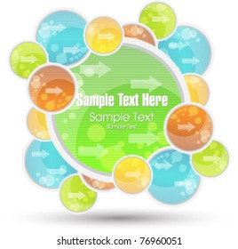 abstract bright poster or background with copy space