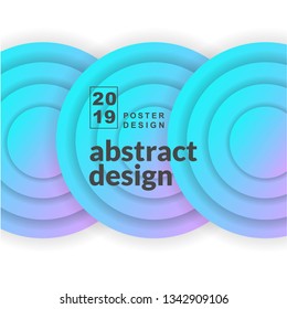 Abstract bright poster templates