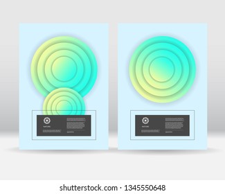 Abstract bright poster templates