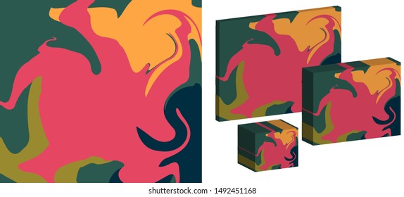 Abstract bright printing, textile pattern, wrapping paper, book and brochure covers.