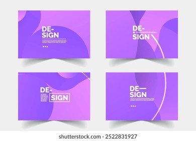 Abstraktes Design mit hellvioletten Hintergrundvorlagen