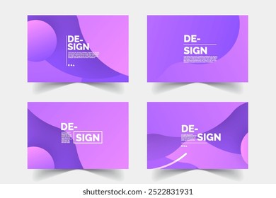 Abstract bright purple background templates design