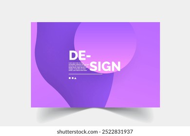 Abstract bright purple background templates design