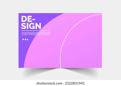 Abstract bright purple background templates design