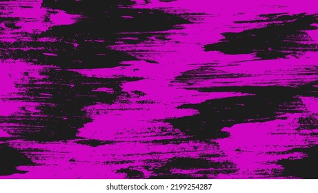 Abstract Bright Purple Rough Grunge Texture In Black Background