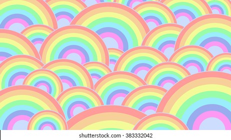 Abstract Bright Rainbow Wallpaper のベクター画像素材 ロイヤリティフリー