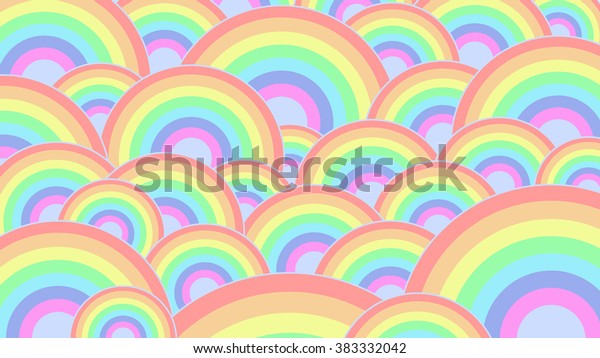 Abstract Bright Rainbow Wallpaper Stock Vector Royalty Free