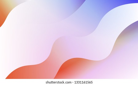 Abstract and bright realistic background with stylish smooth gradient colors. Flow wave shapes composition. Vector design layout for banners presentations, flyers, posters and invitations. Gradient.