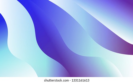 Abstract and bright realistic background with stylish smooth gradient colors. Flow wave shapes composition. Vector design layout for banners presentations, flyers, posters and invitations. Gradient.